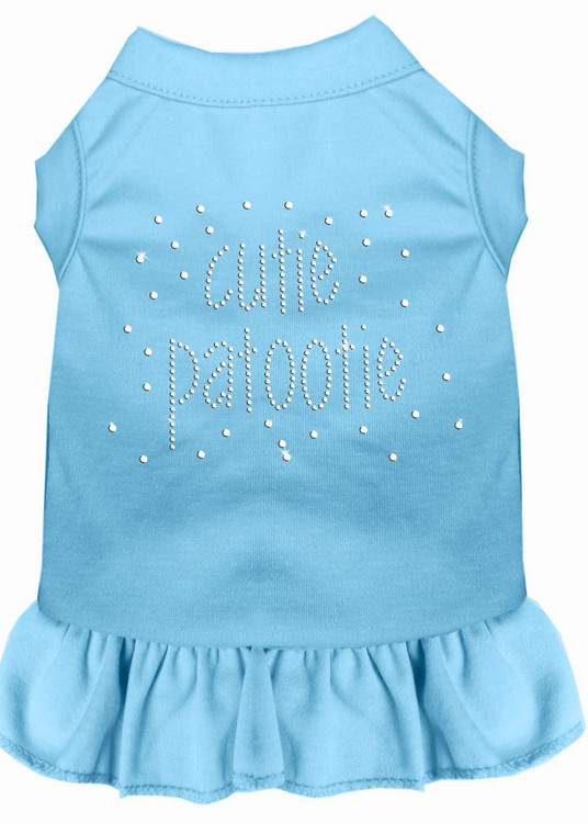 Rhinestone Cutie Patootie Dress Baby Blue 4X